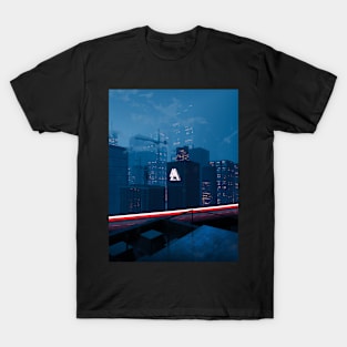 Blue City Skyline T-Shirt